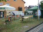 Der Stand ist aufgebaut. Der Stand ist aufgebaut.